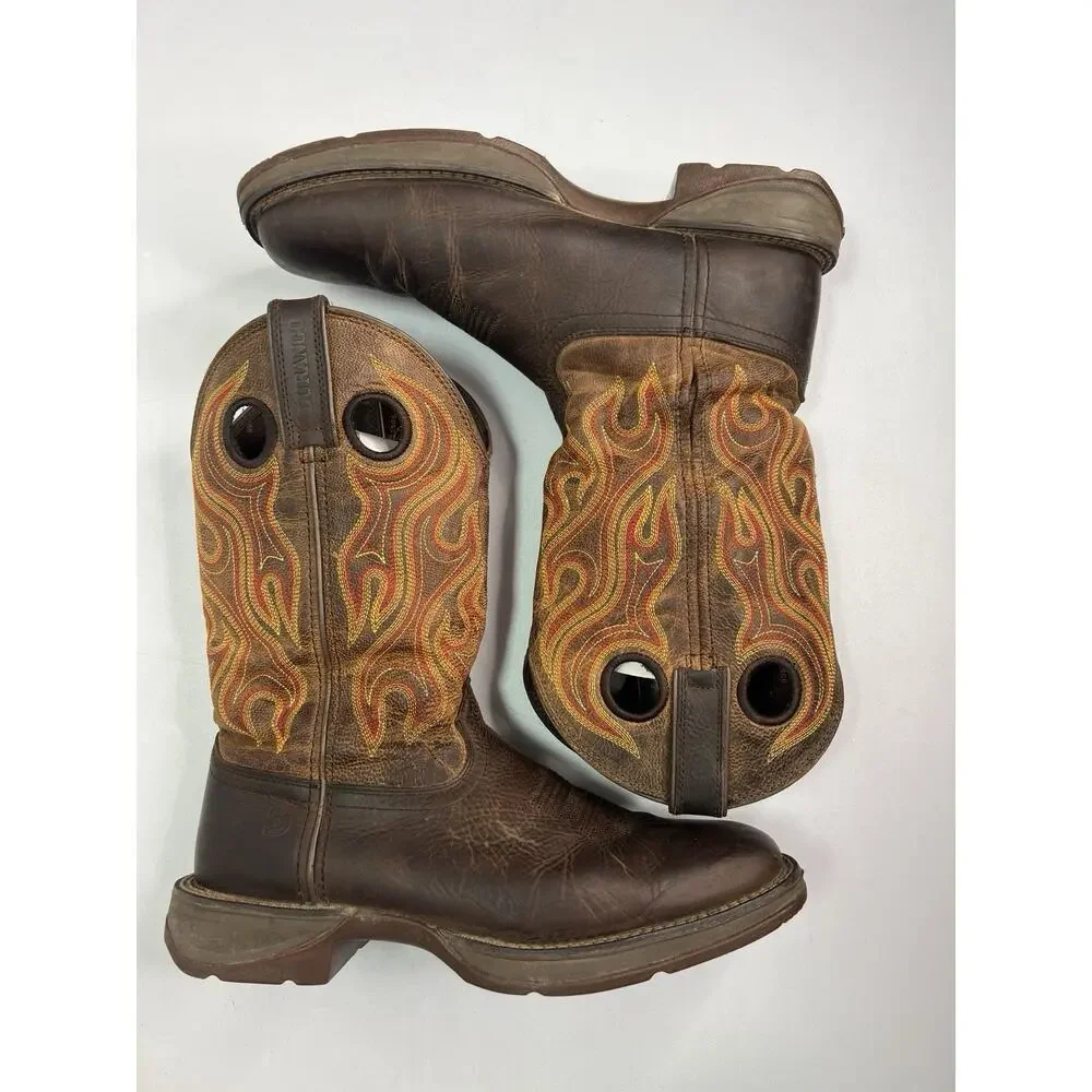 Durango Men’s Rebel Western DK Chestnut Boots DDB0317 Size 10M